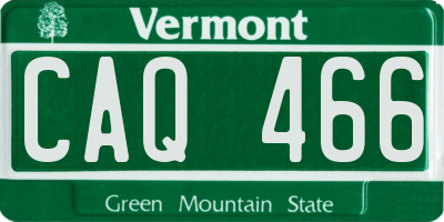 VT license plate CAQ466
