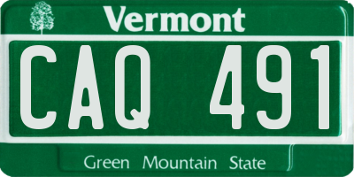 VT license plate CAQ491