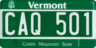 VT license plate CAQ501