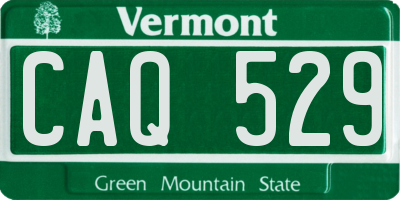 VT license plate CAQ529