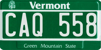 VT license plate CAQ558