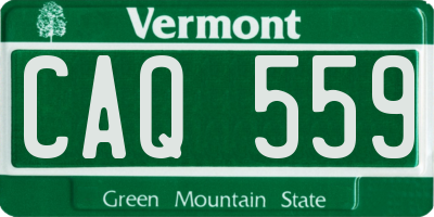 VT license plate CAQ559