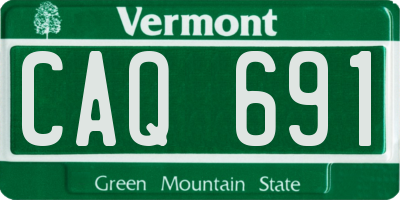 VT license plate CAQ691