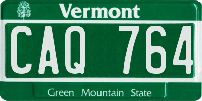 VT license plate CAQ764