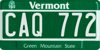 VT license plate CAQ772