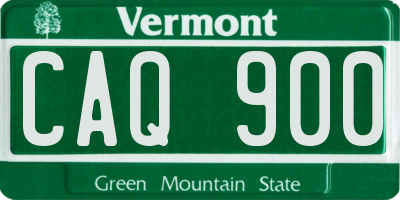 VT license plate CAQ900