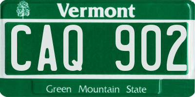 VT license plate CAQ902