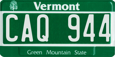 VT license plate CAQ944