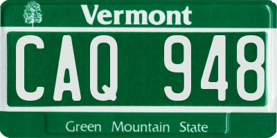 VT license plate CAQ948