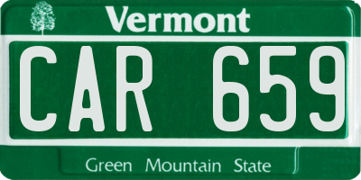VT license plate CAR659
