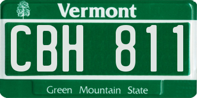 VT license plate CBH811