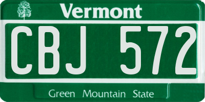 VT license plate CBJ572