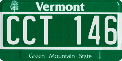 VT license plate CCT146