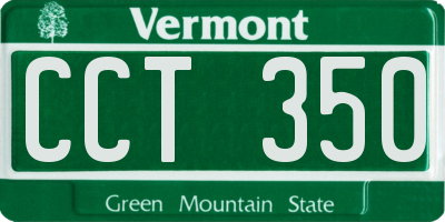 VT license plate CCT350