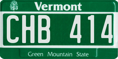 VT license plate CHB414