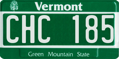 VT license plate CHC185