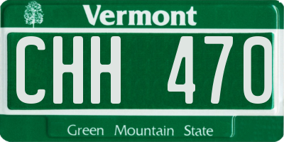 VT license plate CHH470
