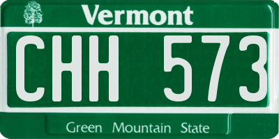 VT license plate CHH573