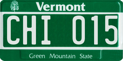 VT license plate CHI015