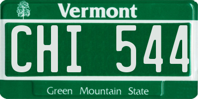 VT license plate CHI544