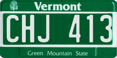 VT license plate CHJ413