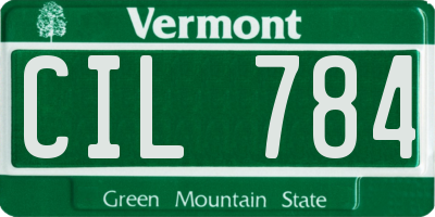 VT license plate CIL784