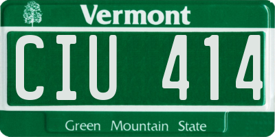 VT license plate CIU414