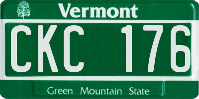 VT license plate CKC176