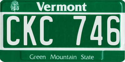 VT license plate CKC746