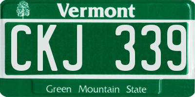 VT license plate CKJ339