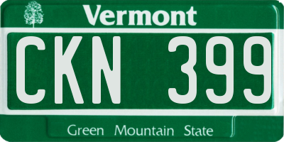 VT license plate CKN399