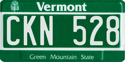 VT license plate CKN528