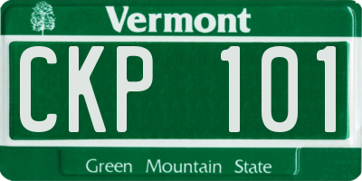 VT license plate CKP101