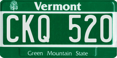 VT license plate CKQ520