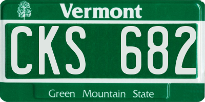 VT license plate CKS682
