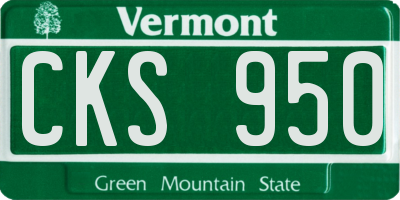VT license plate CKS950