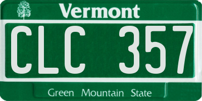 VT license plate CLC357