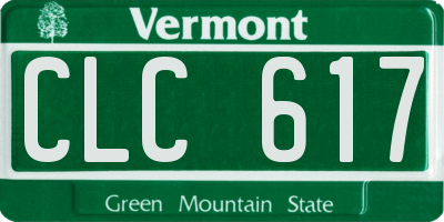 VT license plate CLC617