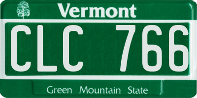 VT license plate CLC766