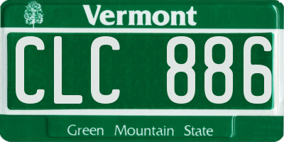 VT license plate CLC886