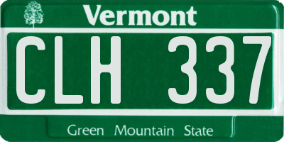 VT license plate CLH337