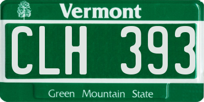 VT license plate CLH393