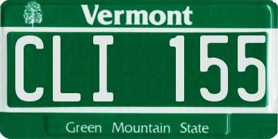 VT license plate CLI155