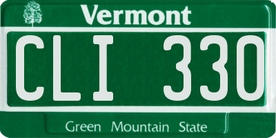 VT license plate CLI330