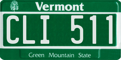 VT license plate CLI511
