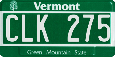 VT license plate CLK275