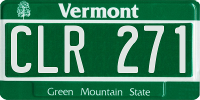 VT license plate CLR271