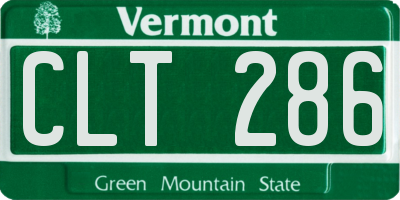 VT license plate CLT286