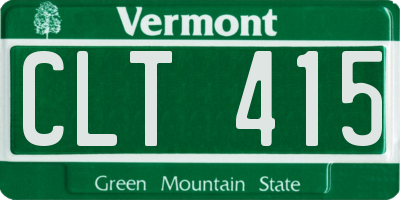 VT license plate CLT415