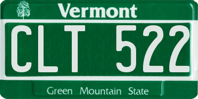 VT license plate CLT522
